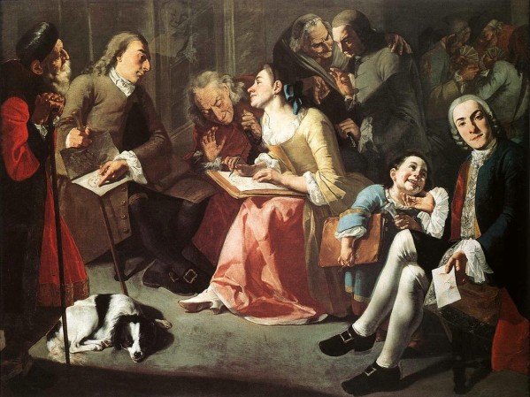The drawing room 1750 by Gaspare Traversi